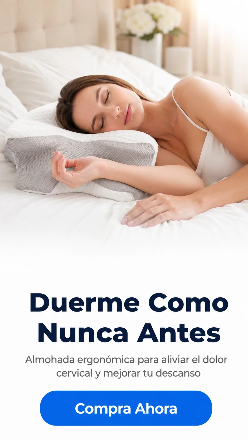 Personas descansando con la Almohada Cervical Almireva